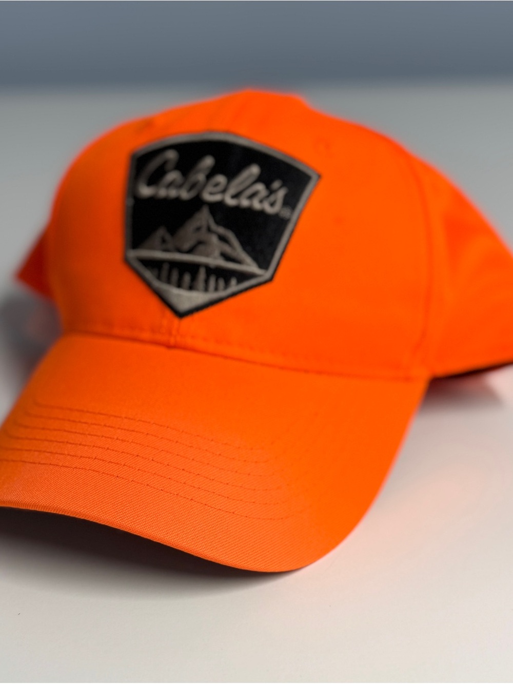 Cabela's Bright Orange Kids Cap with Black Patch
